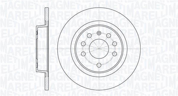 MAGNETI MARELLI stabdžių diskas 361302040199